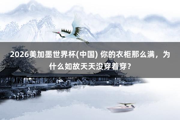 2026美加墨世界杯(中国) 你的衣柜那么满，为什么如故天天没穿着穿？