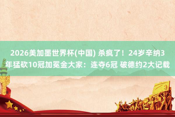 2026美加墨世界杯(中国) 杀疯了！24岁辛纳3年猛砍10冠加冕金大家：连夺6冠 破德约2大记载