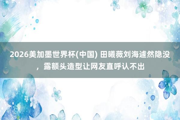 2026美加墨世界杯(中国) 田曦薇刘海遽然隐没，露额头造型让网友直呼认不出
